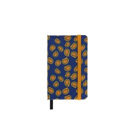 Moleskine Silk Notebook, Hardcover with Italian Mantero Silk Cover, with Blank Pages and Elastic Closure, with Gift Packaging, Extra Small Format 13.6X8.8 cm, Blue Color