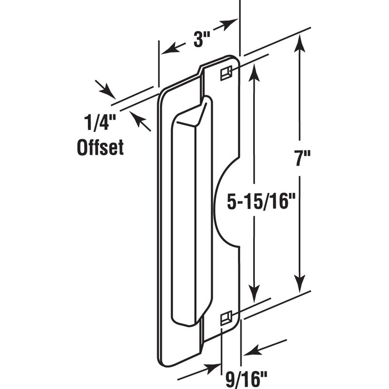 Prime-Line U 9501 Latch Guard Plate Cover – Protect Against