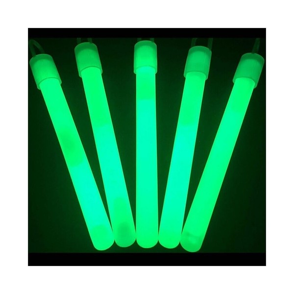 Glow Sticks Bulk Wholesale, 100 4” Green Glow Stick Light Sticks, Bright Color, Kids Love Them! Glow 8-12 Hrs, 2-Year Shelf Life, Sturdy Packaging, GlowWithUs Brand