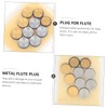 Levemolo 10pcs Flute Open Hole Key Plugs for Musicians Portable