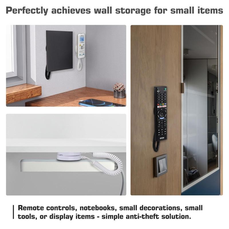 WALLFID Magnetic Remote Control Holders with Spring Ropes - Safely