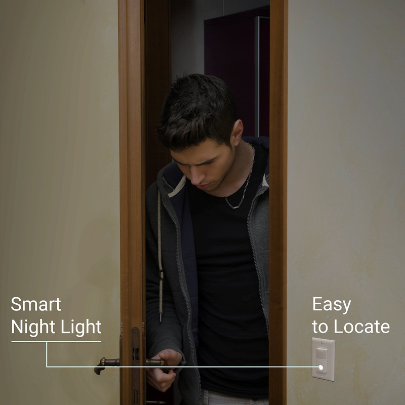 ENERLITES Motion Sensor Switch with LED Backlight, PIR Sensor, Motion