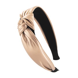 axy HR27b Fabric Headband with Knots, Beautiful Vintage Headband, Hair Jewellery, imitation leather