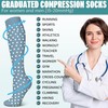 3 Pairs Compression Socks for Women & Men 15-20 mmHg-