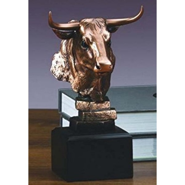 Mercado de existencias toro pecho - Wall Street Bronce Estatua Figura decorativa acabado