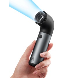 Aecooly Portable Handheld Fan, Powerful Turbo Mini Fan, 19000 RPM High Speed Aero Pro, 15H Max Cooling Time, 6 Speeds Aluminum Case, Pocket Rechargeable Personal Small Travel GIfts for Women Men -Grey