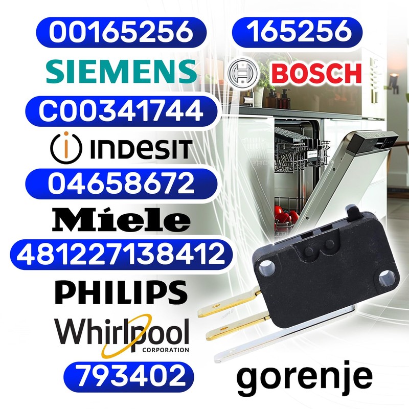 Sensor switch for the water level in the dishwasher 250