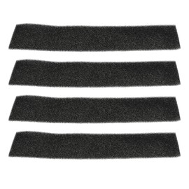 SG Store Pack of 4 Black Filter Foam 295 x 70 x 5 mm Cooker Hoods Sponge Strip Filter Replacement Filter Coarse Foam Plate Filter Compatible with Nuair Opus