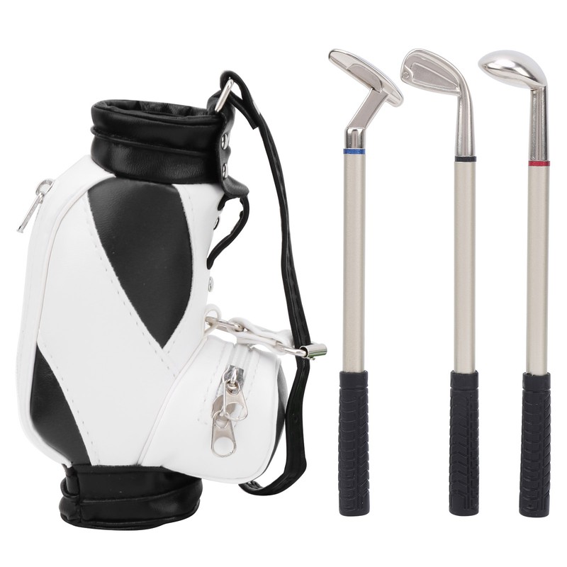 Mini Golf Pens Holder with Pen for Desk Decoration Golf
