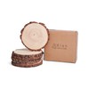 Elan Wood Slice 9.5-10.5INCH Diameter 6 pcs, Natural Wood Slices
