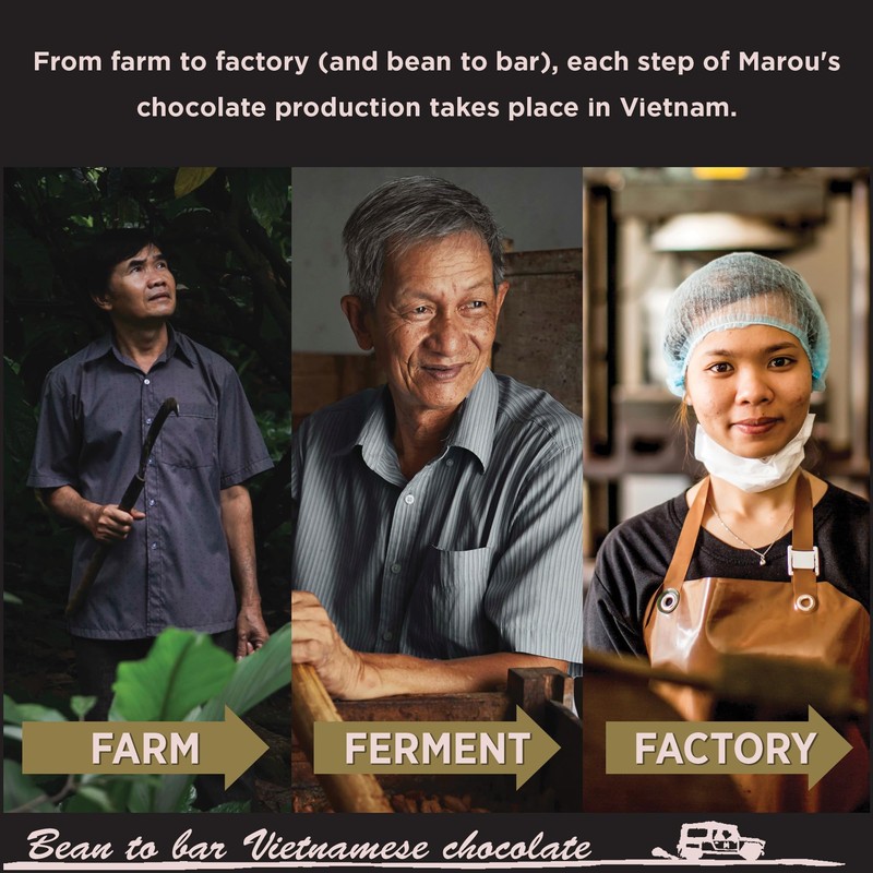 Marou Origin Dak Lak 70% Cacao Dark Chocolate 3-Pack |