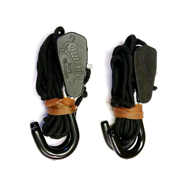 1/8" Quickie Rope Tie-Down (2pk) w/ 6ft Rope, 150 lbs Working Load Limit