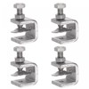 uxcell Stainless Steel C-Clamp with 0.79 Inch Wide Jaw Opening