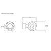 Victoria M. Curtain Rod End Caps Curtain Rod Diameter 16
