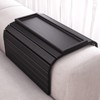 Sofa Arm Tray,Bamboo Folding Couch Arm Tray,Sofa Armrest Trays with