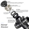 TAILONZ PNEUMATIC 4 Way 1/4 Inch OD Straight Push Fittings