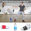 LAMANTOP 4 Pairs Socks for Dancing Shoe Socks on Smooth