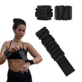 GAOS Adjustable Wrist & Ankle Weights with Comfort Sleeve – Comfortable Weighted Bangles for Pilates, Yoga & Walking | Non-Slip, Anti-Friction Arm & Leg Weight Set for Women & Men | 2 lbs Each
