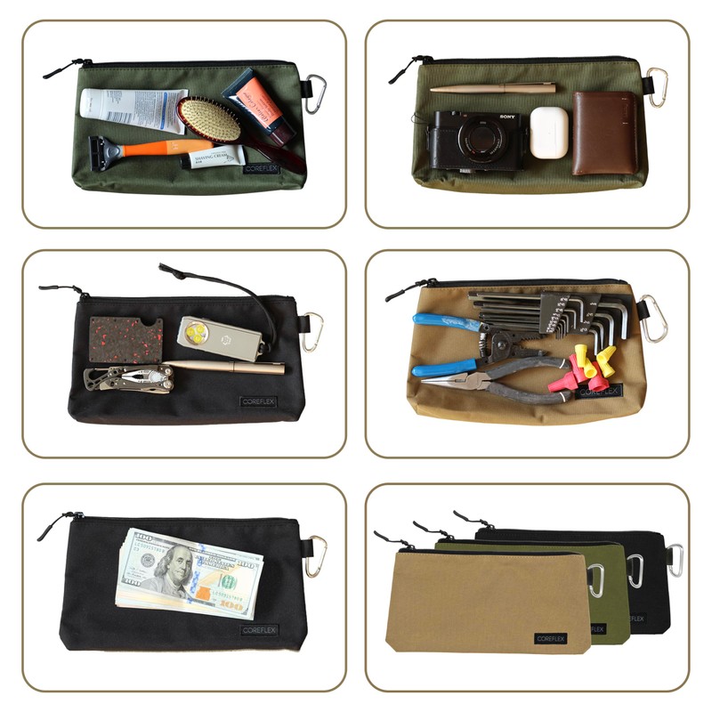 COREFLEX Premium Tool Pouch Zipper Bag, Small Tool Bag, Multipurpose