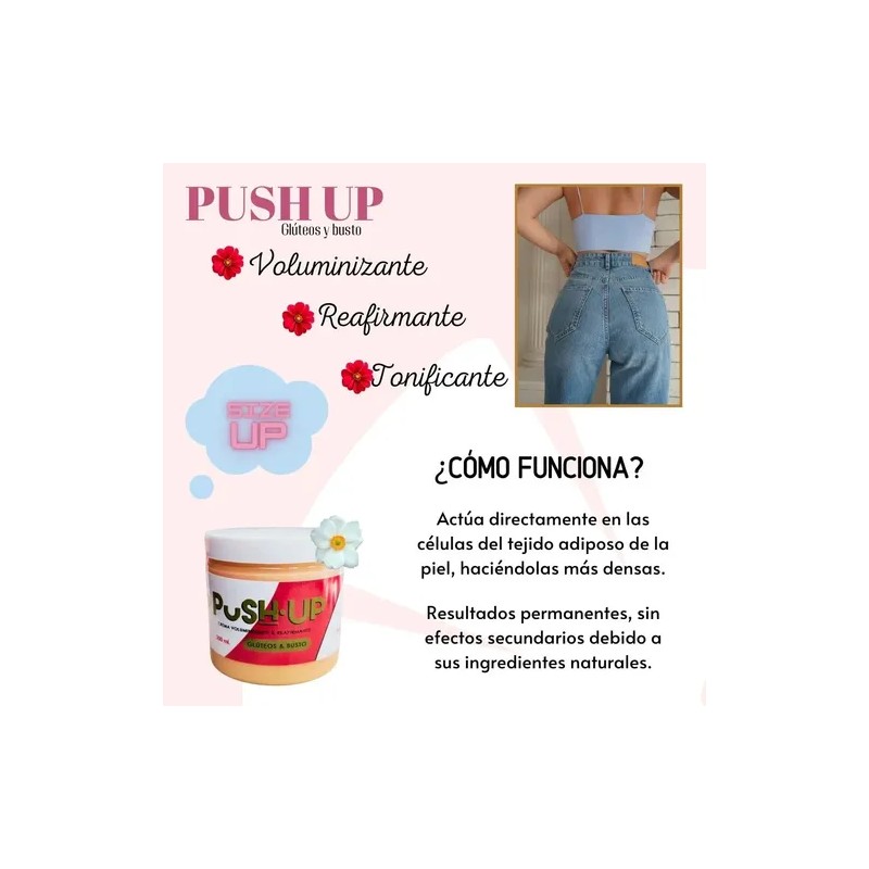 Push Up Crema Aumenta, Levanta Glúteos Y Busto (2 Meses)