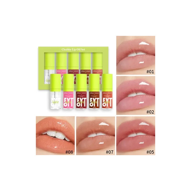 Set De Cuidado Labial Hidratante Glossy Liquid Lip Oil Gloss