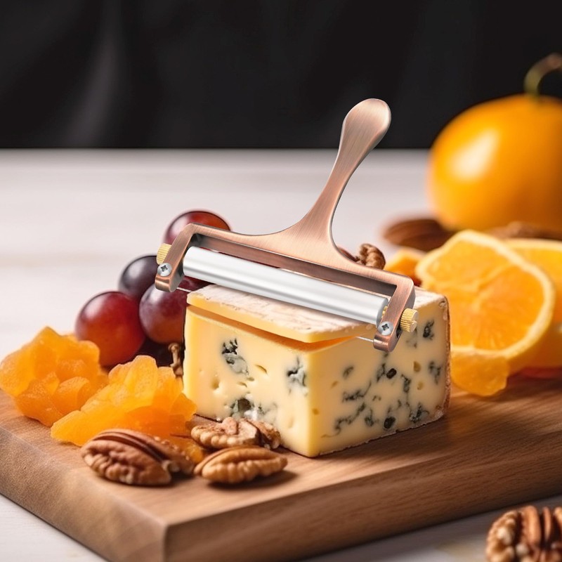 TOPULORS Cheese Slicer - Cheese Cutter - Stainless Steel Wire