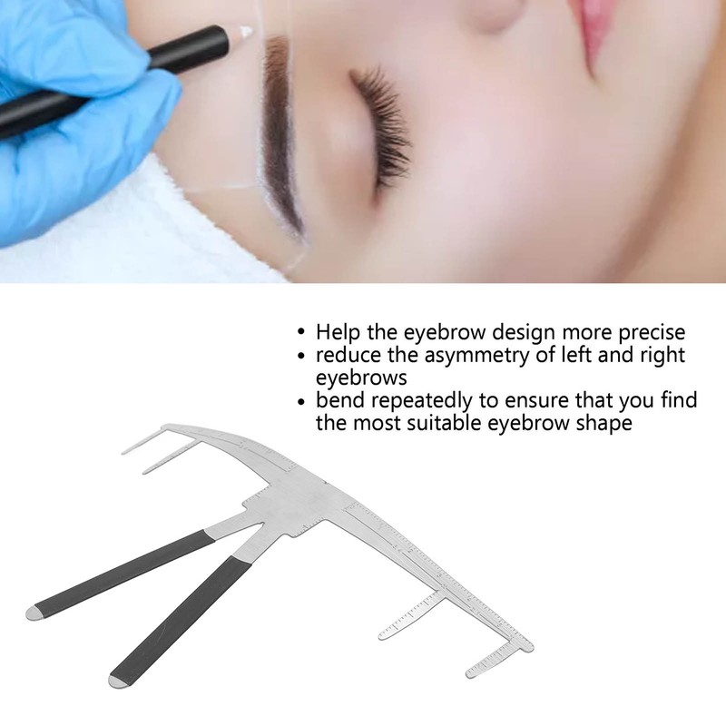 Eyebrow Ruler Mapping Kit Semi Permanent Stainless Steel Eyebrow Mapping