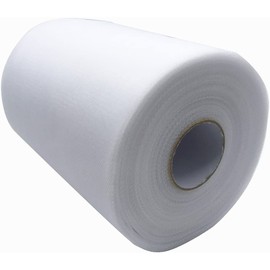 Tulle Fabric, 15.2 cm x 91 m Tulle Ribbon, Tulle Roll Bright Shine, Lightweight and Elegant, Feels Good, Tulle Sold by the Metre for Table Runner, Chair Sash, Tutus, Bows, Weddings, Parties, DIY