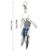 Tnfeeon Dreamcatcher Key Fob, Natural Turquoise Gemstone Feather Palm Lucky