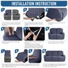TAOCOCO Recliner Sofa Covers Stretch Reclining Couch Cover, Jacquard Recliner