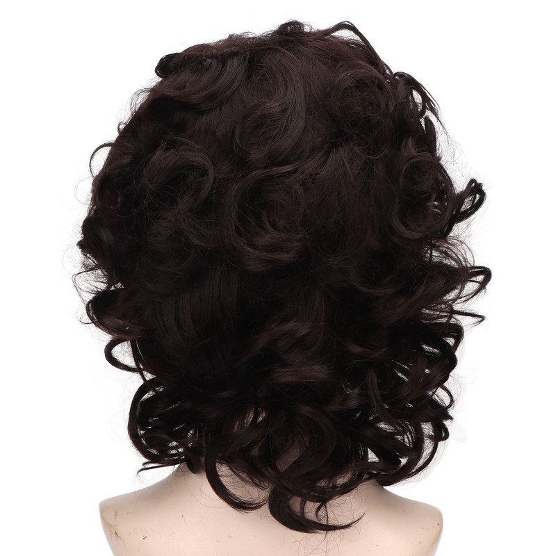 Men Short Black Wigs Soft Texture Breathable Adjust Net Firmly