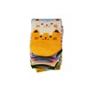 Vinsani® Two Kitty Faces On Toe Print Socks 5 Pairs