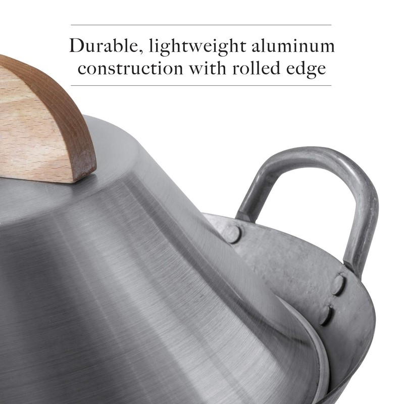 Mammafong Aluminum Wok Dome Cover for 14" Hand Hammered Wok,