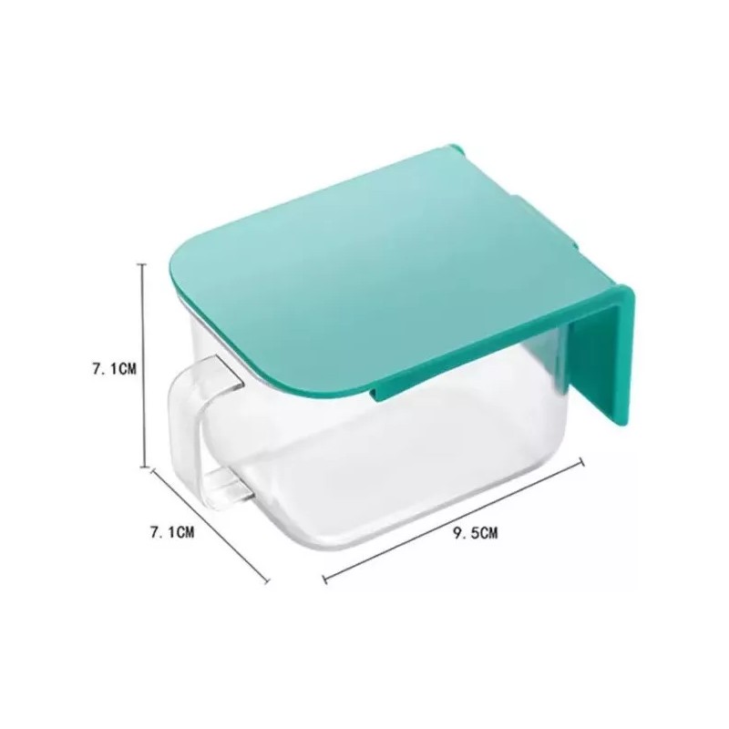 Shopmix Contenedor Hermético Frasco Cocina Pared Acrílico + Cuchara
