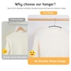 Nature Smile Non Slip PVC Coating Sweater Hangers,Dress Suit Coat