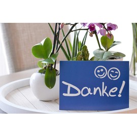 10 x Thank You Cards + Envelopes: Thank You Postcard with Smiley – Thank You Cards Set Birth, Employee, Baby, Christening, Thank You Card Anniversary Colleagues Thank You Card