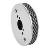 14x3cm High Flow Air Filter Chrome Metal Replacement for SU
