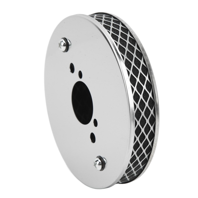 14x3cm High Flow Air Filter Chrome Metal Replacement for SU