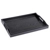 MDLUU Plastic Serving Tray, Ottoman Tray with Cutout Handles, Rectangle