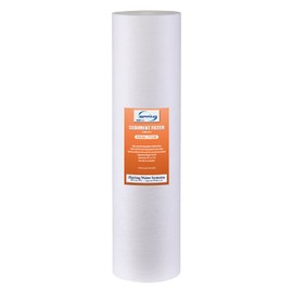 iSpring FP25B High Capacity 20” x 4.5” Water Replacement Cartridge Fine Sediment Filter, 5 Micron, 1 Piece, White