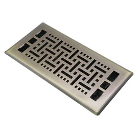 Jatohome Floor Air Vent Heavy Duty Walkable Steel Floor Registers Bronze Color 4 x 10 Inch Floor Vents Easy Adjust Air Supply Lever Floor Vent Register