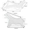 2PCS Men's Beard Shaping Tool Template, Beard Guide Shaper with