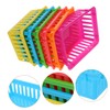 NUOBESTY 6pcs Plastic Desktop Storage Stationery Organizers Colorful Baskets for