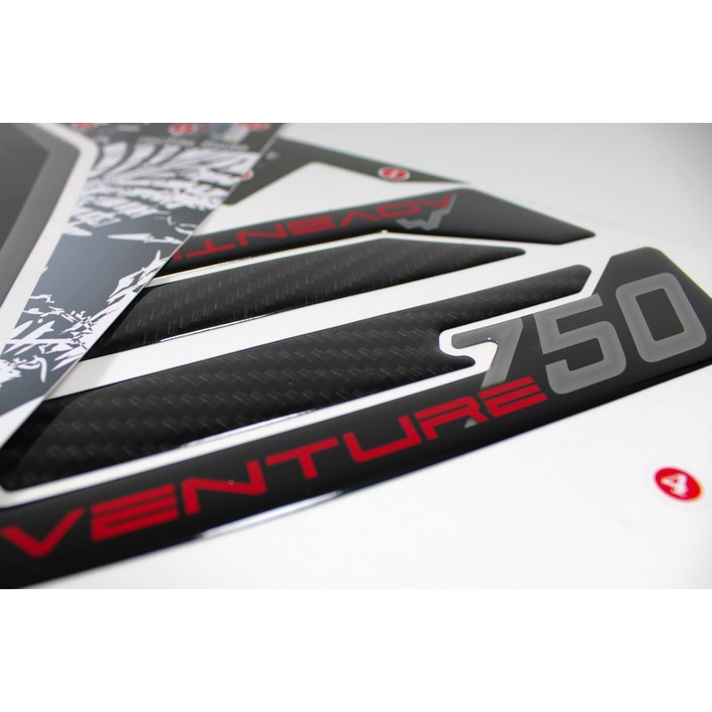 Tankpad Decor Compatible with Honda 750 Transalp Black Grey X550902VA