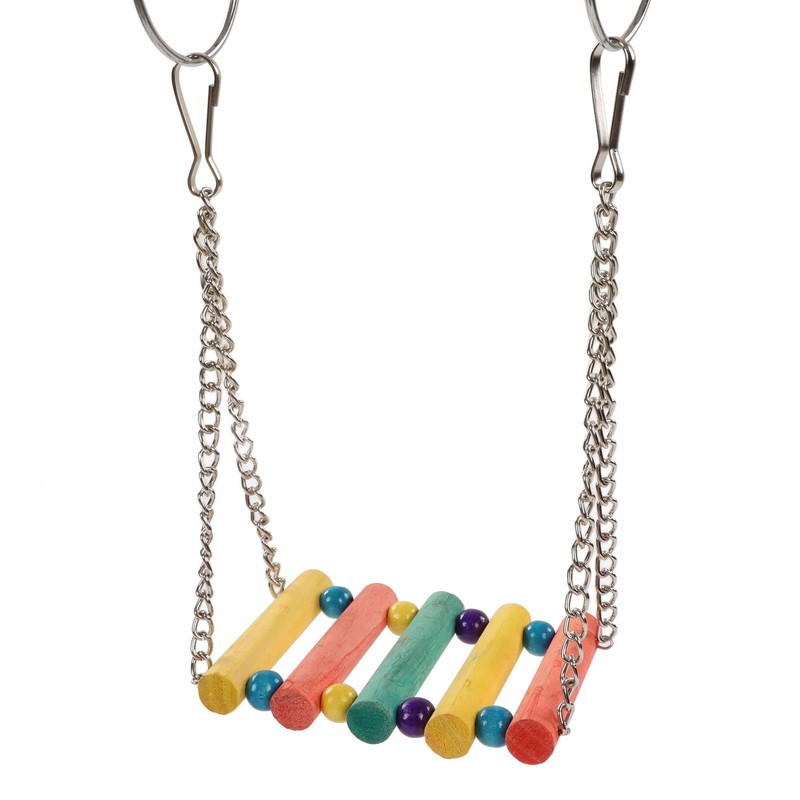 11pcs Parrot Swing Chewing Toy Set Bird Hanging Perches Toy