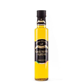 La Rustichella - Black Truffle Olive Oil Medium - ( 250ml , 8.45 fl oz ) - Vegan , Gluten Free , Cholesterol Free