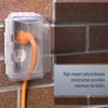 TayMac MM410C Single Horizontal/Vertical Mount 1-Gang Weatherproof In-Use Electrical Outlet
