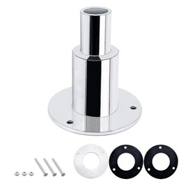 Thru Hull Exhaust Skin Fitting, 22mm Straight Outlet Exhaust Tube Pipe Socket, Hardware Kit Exhaust Fitting Gasket, Diesel Heater Exhaust Replacement