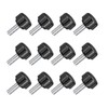 TA-VIGOR 12Pcs M5 x 15mm Male Thread Knurled Clamping Knobs