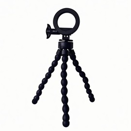 ARFUKA Mini Phone Tripod Stand with Magnetic Adjustable and Portable Tripod for Photography, Live Streaming & Video Recording Black